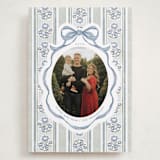 "Wildflower Holiday ribbon" - Holiday Cards in Blueberry by Jackie Crawford - Front