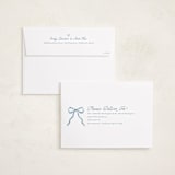 "Wildflower Holiday ribbon" - Holiday Cards in Blueberry by Jackie Crawford - FREE Recipient Addressing