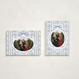 "Wildflower Holiday ribbon" - Holiday Cards in Blueberry by Jackie Crawford - Photo Orientation Options