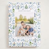 "Nutcracker ribbons" - Holiday Cards in Blue Ribbon by Sarah Knight - Front