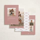 "Sugarpine" - Holiday Cards in Blush by Itsy Belle Studio - Back of Card Options