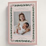 "Sugarpine" - Holiday Cards in Blush by Itsy Belle Studio - Folded Card