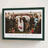 "Colored Edge" - Holiday Cards in Hunter by Jennifer Postorino - Folded Card