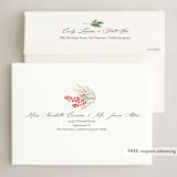 "Happy Holidays" - Holiday Cards in Crimson by Susan Moyal - FREE Recipient Addressing