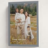 "Minimalist Border" - Holiday Cards in Slate by Stacey Meacham - Folded Card