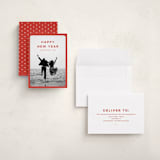 "Eased Edges" - Holiday Cards in Santa Hat by Ani Somi - Assembled