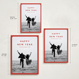 "Eased Edges" - Holiday Cards in Santa Hat by Ani Somi - Formats Available