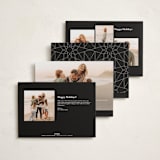 "New minimal Year" - Holiday Cards in Silk by Anne Retter - SchoepfergeistArt - Back of Card Options
