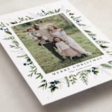 "Classic Greenery" - Holiday Cards in Winter Berry by Susan Moyal - Detail