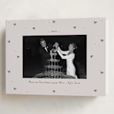 "Little bows" - Holiday Cards in Vanilla by Lea Delaveris - Folded Card