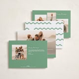 "Party Squiggle" - Holiday Cards in Spearmint by Blustery August - Back of Card Options