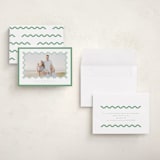 "Party Squiggle" - Holiday Cards in Spearmint by Blustery August - Assembled