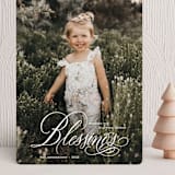 "b l e s s i n g s" - Holiday Cards in Snow by Aspacia Kusulas - Front