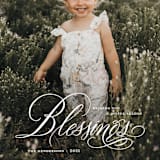 "b l e s s i n g s" - Holiday Cards in Snow by Aspacia Kusulas - Detail