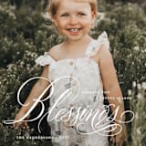 "b l e s s i n g s" - Holiday Cards in Snow by Aspacia Kusulas - Detail