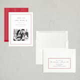 "Stripe Edge" - Holiday Cards in Snow by Amy Kross - Assembled