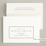 "Stripe Edge" - Holiday Cards in Snow by Amy Kross - FREE Recipient Addressing