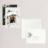 "Winter Anemones" - Holiday Cards in Dove by Kelly Ventura - Assembled