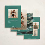 "Peaceful Forest" - Holiday Cards in Wintermint by Holly Whitcomb - Back of Card Options