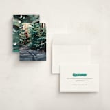 "Peaceful Forest" - Holiday Cards in Wintermint by Holly Whitcomb - Assembled