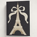 "Eiffel" - Holiday Cards in Champagne by Gwen Bedat - Folded Card