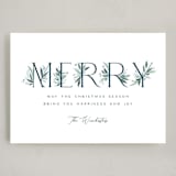 "Botanical Merry" - Holiday Cards in Winter by Paula Pecevich - Full Design