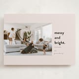 "Messy & Bright" - Holiday Cards in Blush by Iveta Angelova - Front