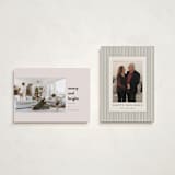 "Messy & Bright" - Holiday Cards in Blush by Iveta Angelova - Photo Orientation Options