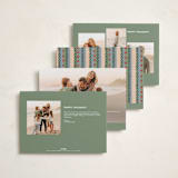 "Primary" - Holiday Cards in Olive by Amy Kross - Back of Card Options