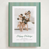 "Mini Cabana Stripes" - Holiday Cards in Pine by Erika Firm - Front