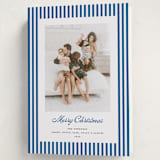 "Mini Cabana Stripes" - Holiday Cards in Ocean by Erika Firm - Folded Card