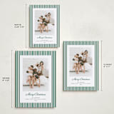 "Mini Cabana Stripes" - Holiday Cards in Pine by Erika Firm - Formats Available