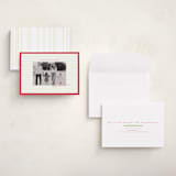 "Framed in Stripes" - Holiday Cards in Holly by Poised Avenue - Assembled