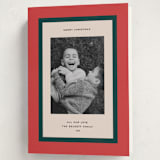 "Classic Wrap" - Holiday Cards in Candied Apple by Annie Clark - Folded Card