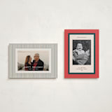 "Classic Wrap" - Holiday Cards in Candied Apple by Annie Clark - Photo Orientation Options