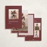 "Cranberry Sauce" - Holiday Cards in Cranberry Sauce by Blustery August - Back of Card Options