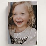 "Joyful Expression" - Holiday Cards in Snow by Leia Matt - Folded Card