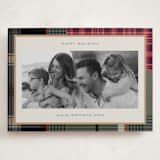 "Antiqued Plaid" - Holiday Cards in Rustic by Makewells - Front