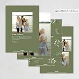 "Noël classique" - Holiday Cards in Frost by Benita Crandall - Back of Card Options