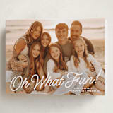 "what fun!" - Holiday Cards in Snow by Susan Asbill - Folded Card