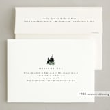 "fall of snow" - Holiday Cards in Evergreen by Anastasia Makarova - FREE Recipient Addressing