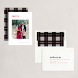 "Bold Merry" - Holiday Cards in Cranberry by That Girl Press - Assembled