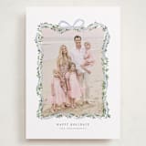 "Ribbonly Frame" - Holiday Cards in Juniper by Itsy Belle Studio - Front