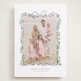 "Ribbonly Frame" - Holiday Cards in Juniper by Itsy Belle Studio - Front