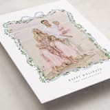 "Ribbonly Frame" - Holiday Cards in Juniper by Itsy Belle Studio - Detail
