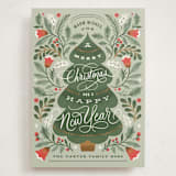 "Ornate Tree" - Holiday Cards in Leaf by Kristen Smith - Front
