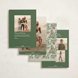"Ornate Tree" - Holiday Cards in Leaf by Kristen Smith - Back of Card Options