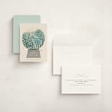 "Winter Forest Snow Globe" - Holiday Cards in Wintergreen by Ani Somi - Assembled