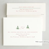 "Little Trees" - Holiday Cards in Candy Cane by Corinne Malesic - FREE Recipient Addressing