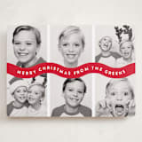 "Bouncy" - Holiday Cards in Santa Suit by Up Up Creative - Front